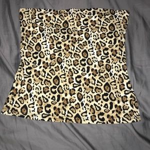Cheetah tube top